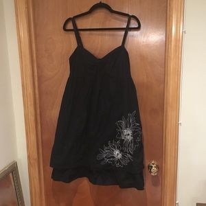 Liberty of London Target black dress w flower 12